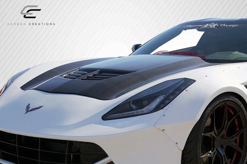 2014-2019 Chevrolet Corvette C7 DriTech Z06 Look Hood, Carbon Fiber - view 4