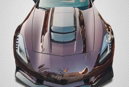 2014-2019 Chevrolet Corvette C7 ZR1 Look Hood, Carbon Fiber - view 1