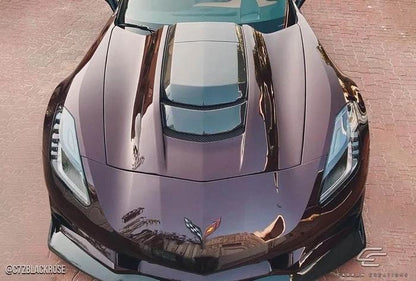 2014-2019 Chevrolet Corvette C7 ZR1 Look Hood, Carbon Fiber - view 2