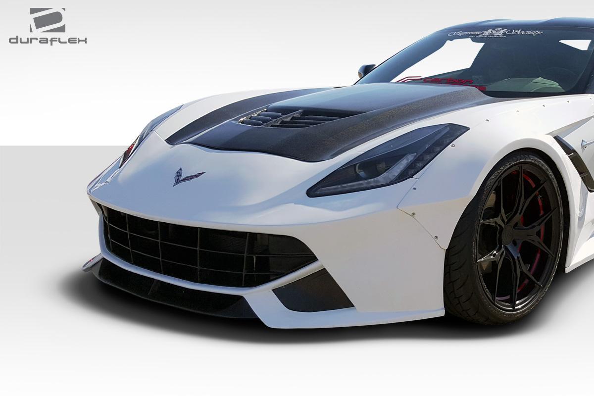 2014-2019 Chevrolet Corvette C7 Gran Veloce Front Bumper, Fiberglass - view 2