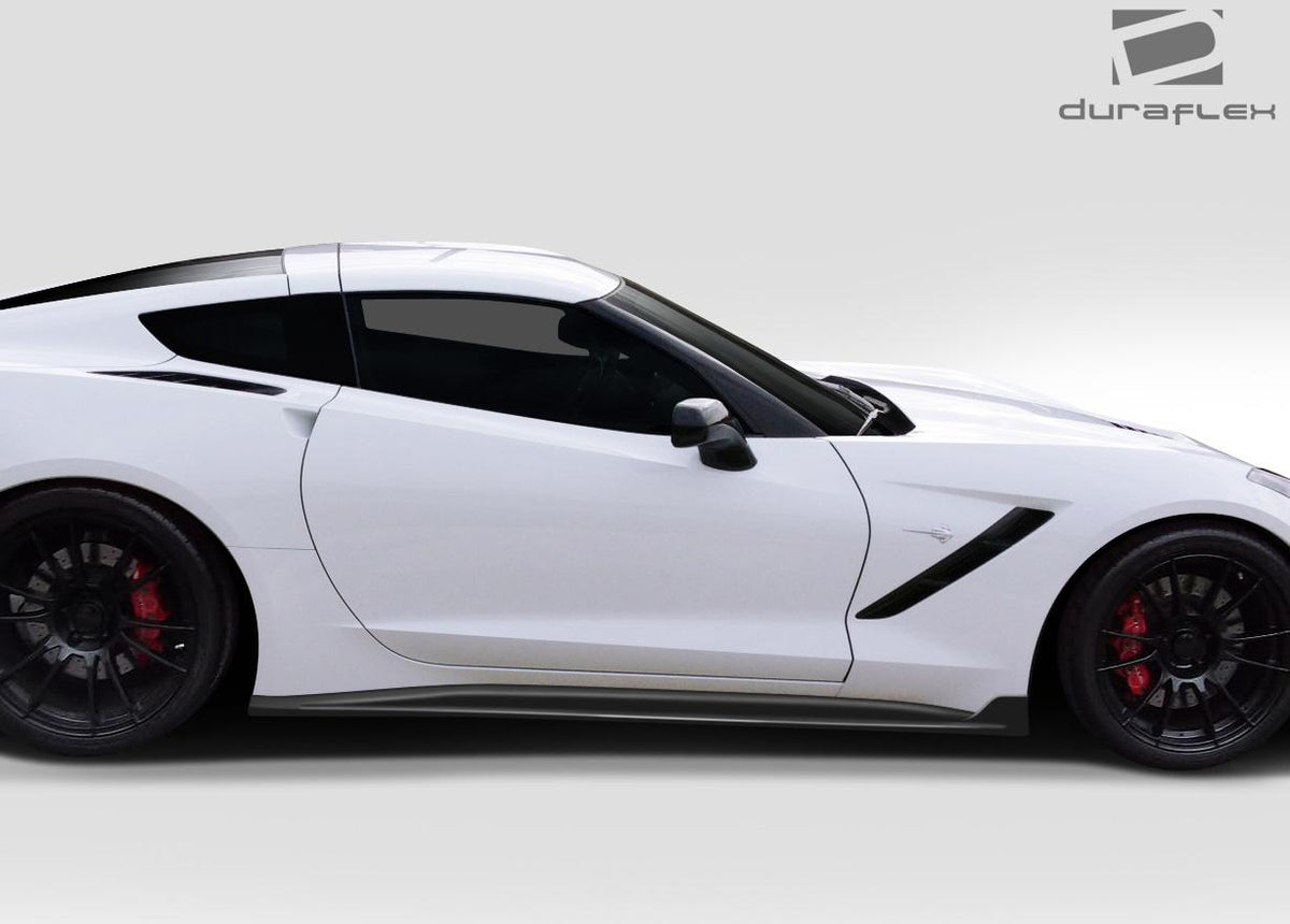 2014-2019 Chevrolet Corvette C7 GT Concept Side Splitters, Fiberglass - view 2