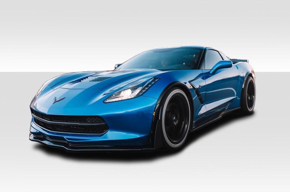 2014-2019 Chevrolet Corvette C7 ZR-C Fender Flares, Fiberglass - view 1