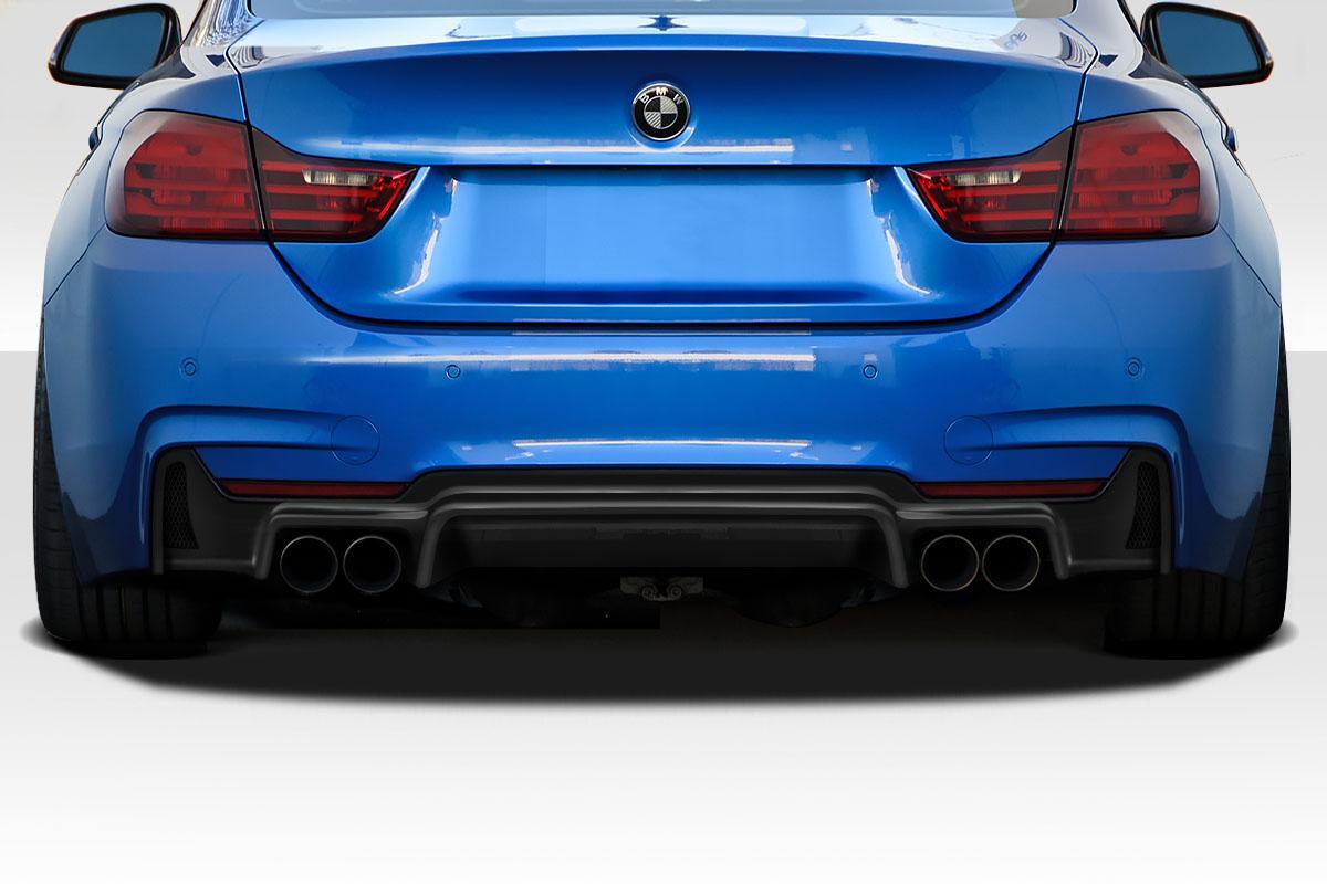 2014-2020 BMW 4 Series F32 Quadro Rear Diffuser, Fiberglass - view 1