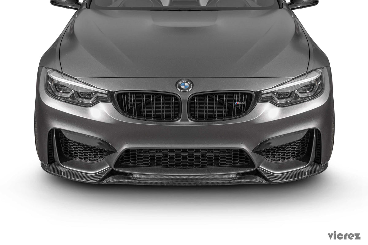 2014-2020 BMW M4 F82/F83 & M3 F80 V4R Front Lip Splitter