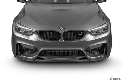 2014-2020 BMW M4 F82/F83 & M3 F80 V4R Front Lip Splitter