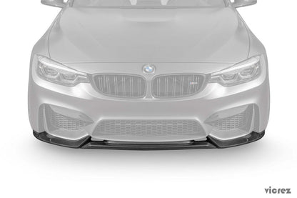 2014-2020 BMW M4 F82/F83 & M3 F80 V4R Front Lip Splitter - view 2