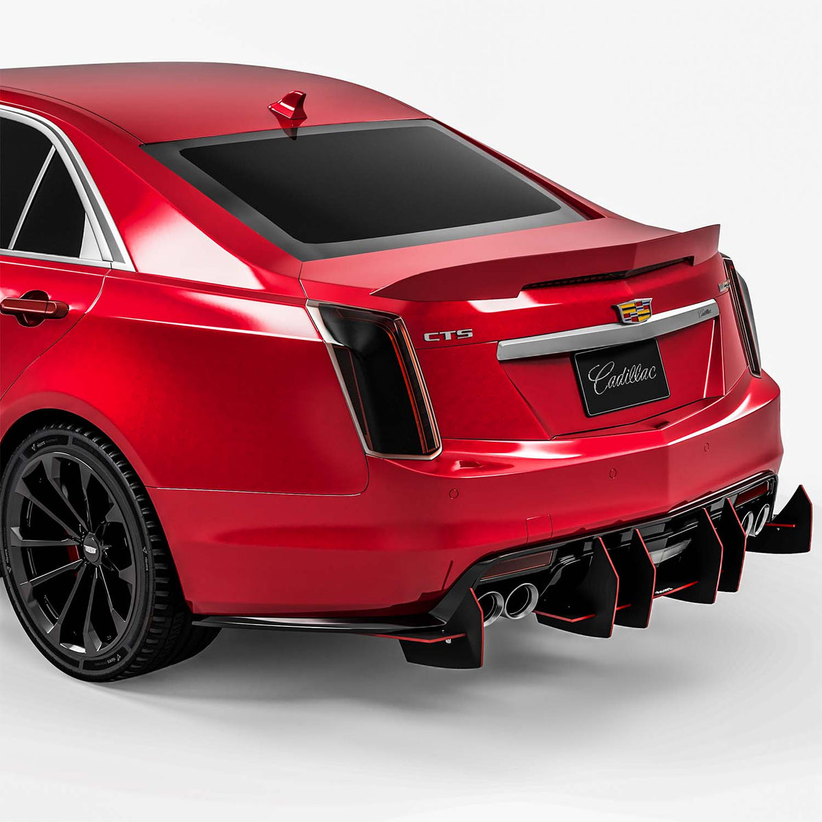 2014-2021 Cadillac CTS-V Centa VR2 Rear Diffuser, Carbon/Black