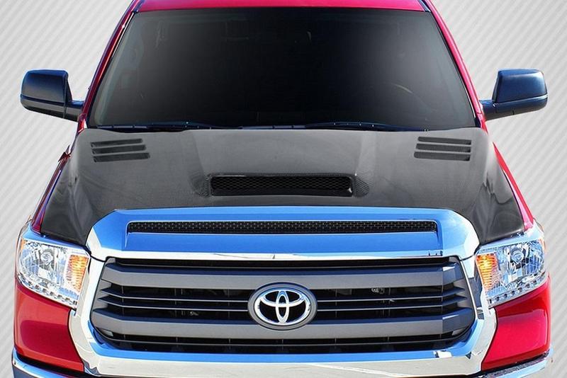 2014-2021 Toyota Tundra RK-S Hood, Carbon Fiber - view 1