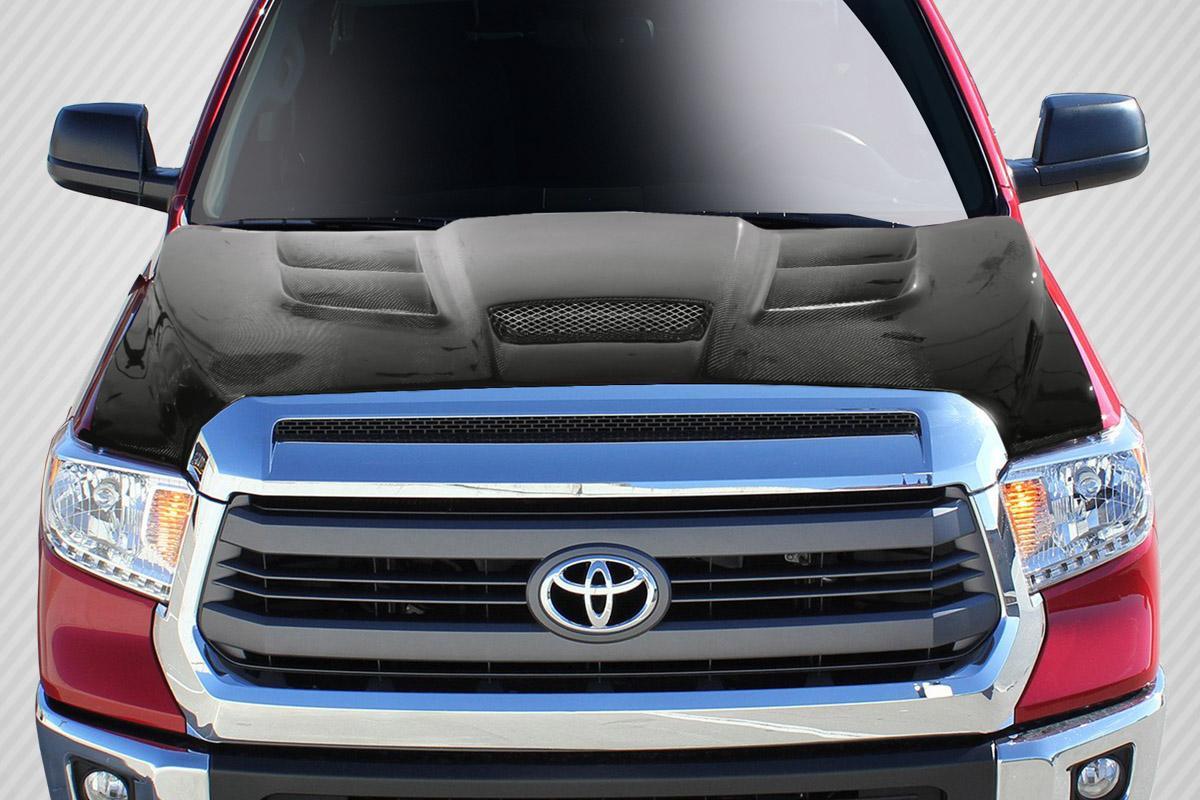 2014-2021 Toyota Tundra Viper Look Hood, Carbon Fiber - view 1