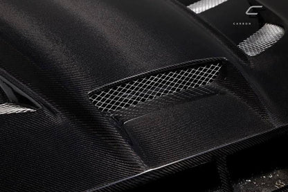2014-2021 Toyota Tundra Viper Look Hood, Carbon Fiber - view 6