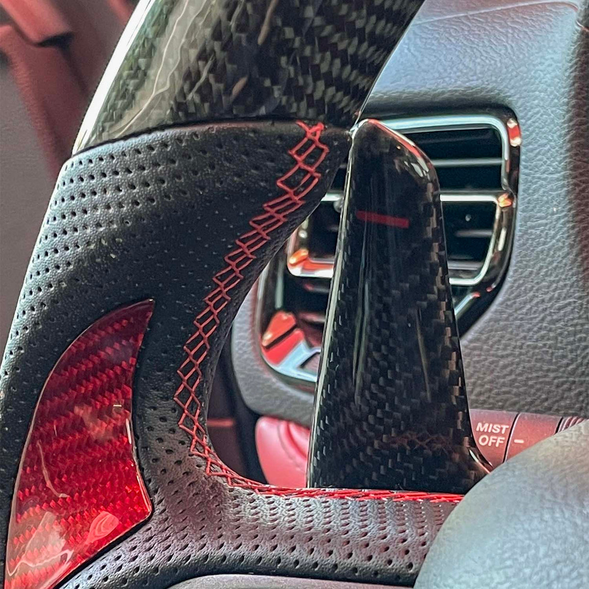 2014-2026 Dodge Durango Gloss Carbon Fiber Paddle Shifters
