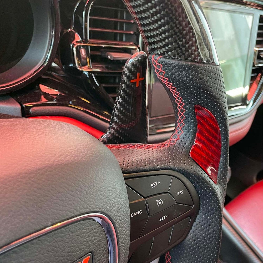 2014-2026 Dodge Durango Gloss Carbon Fiber Paddle Shifters - view 2