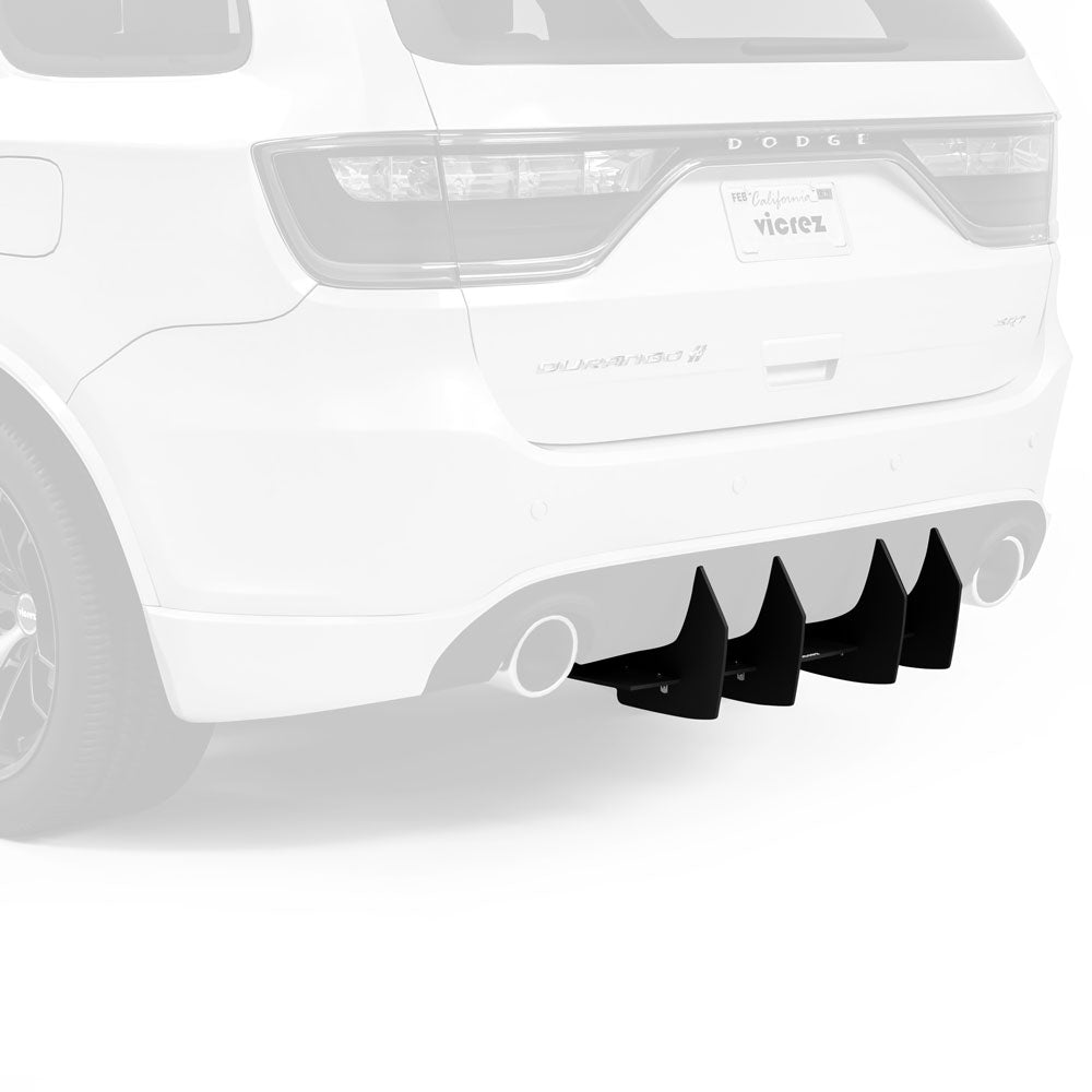 2014-2026 Dodge Durango Centa VR2 Rear Diffuser, Carbon/Black - view 2