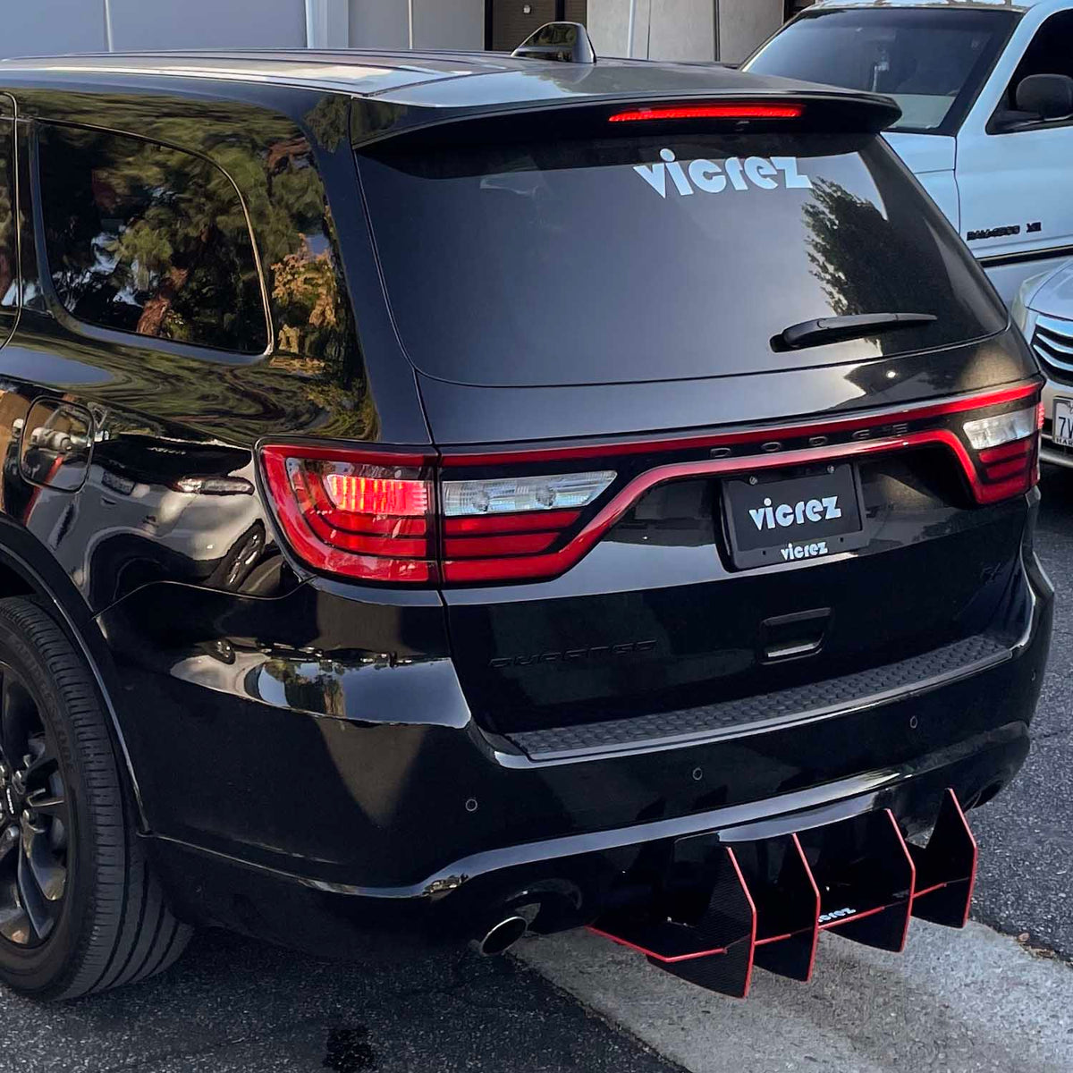 2014-2026 Dodge Durango Centa VR2 Rear Diffuser, Carbon/Black - view 3
