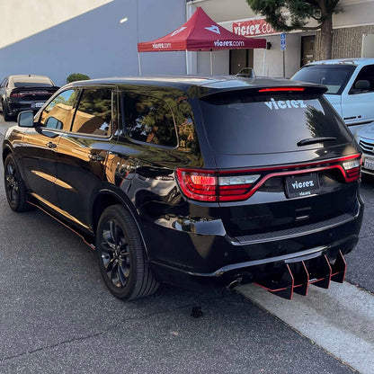 2014-2026 Dodge Durango Centa VR2 Rear Diffuser, Carbon/Black - view 4