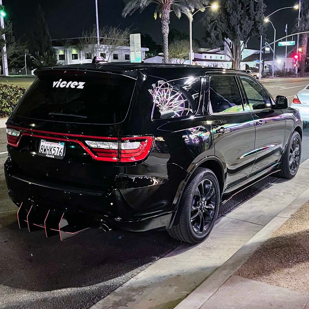2014-2026 Dodge Durango Centa VR2 Rear Diffuser, Carbon/Black - view 5
