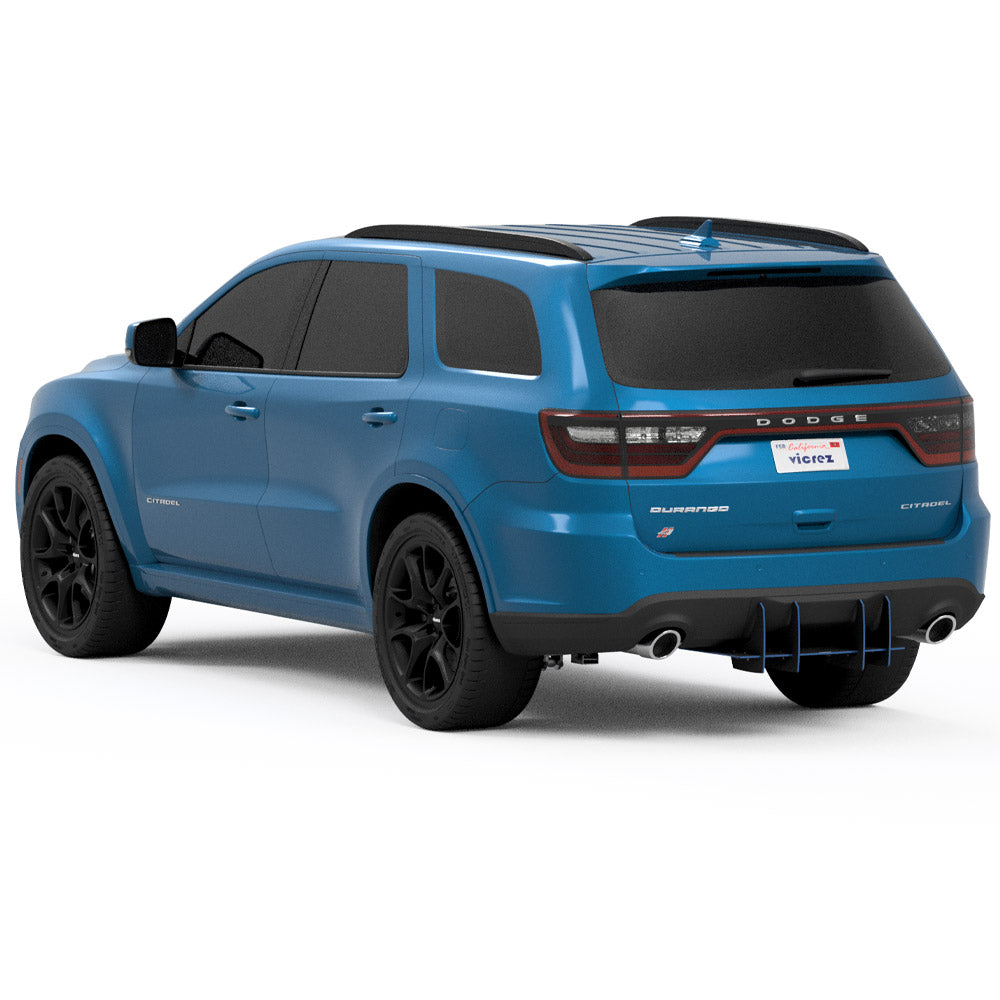 2014-2026 Dodge Durango Genali VR2 Rear Diffuser, Carbon/Black - view 2