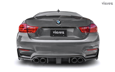 2014-2019 BMW M4 F82 F83/ M3 F80 LVZ Carbon Fiber Rear Diffuser