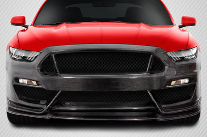 2015-2017 Ford Mustang GT350 Look Front Bumper, Carbon Fiber - view 1