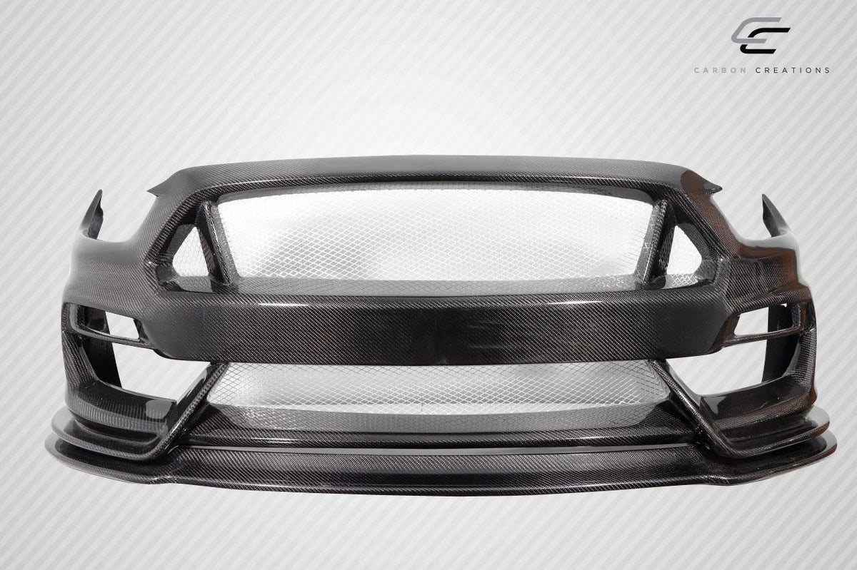 2015-2017 Ford Mustang GT350 Look Front Bumper, Carbon Fiber - view 2
