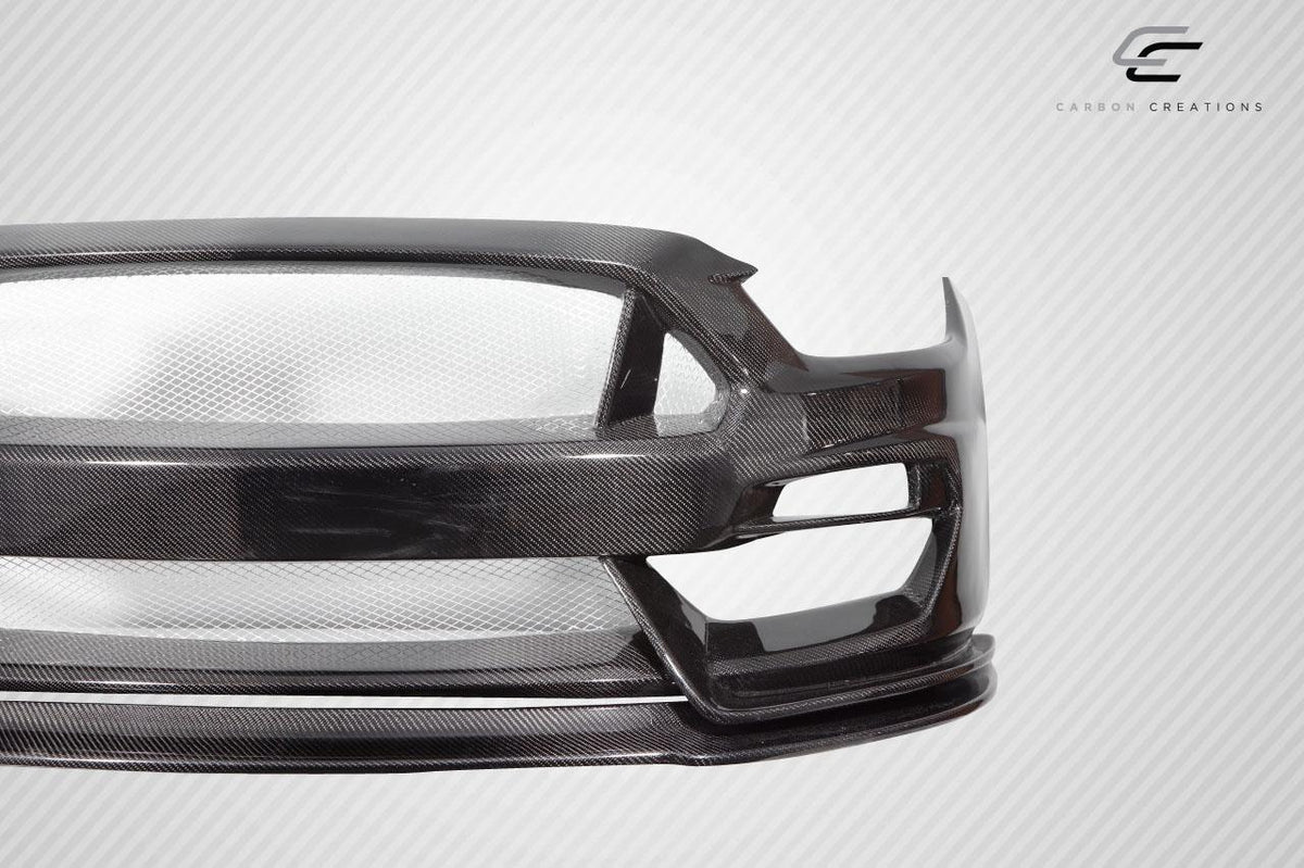 2015-2017 Ford Mustang GT350 Look Front Bumper, Carbon Fiber - view 4