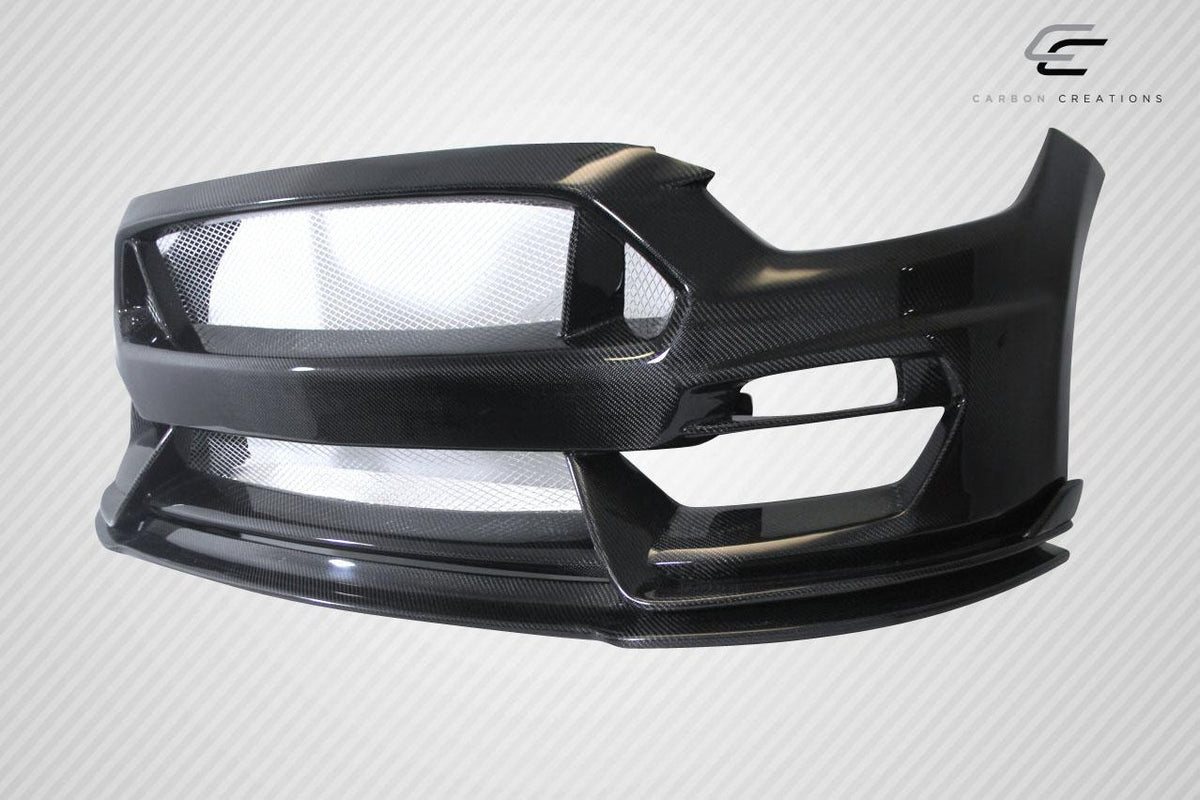 2015-2017 Ford Mustang GT350 Look Front Bumper, Carbon Fiber - view 5