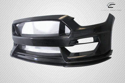2015-2017 Ford Mustang GT350 Look Front Bumper, Carbon Fiber - view 5