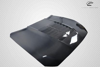 2015-2017 Ford Mustang GT500 V2 Hood, Carbon Fiber - view 3