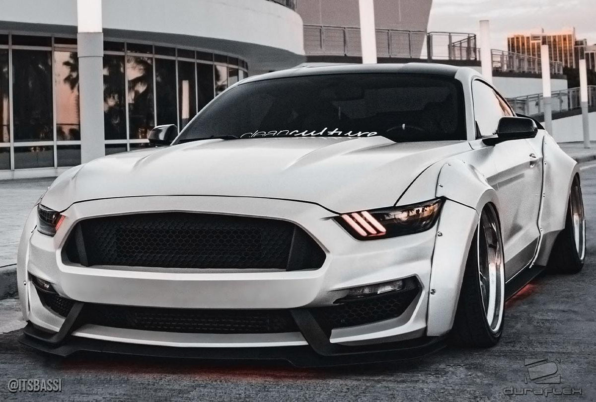 2015-2017 Ford Mustang Grid Wide Body Kit, Fiberglass - view 4