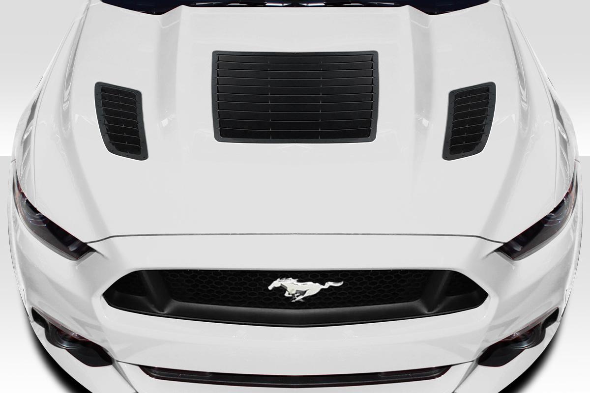2015-2017 Ford Mustang GT1 Hood Vents, Fiberglass - view 1