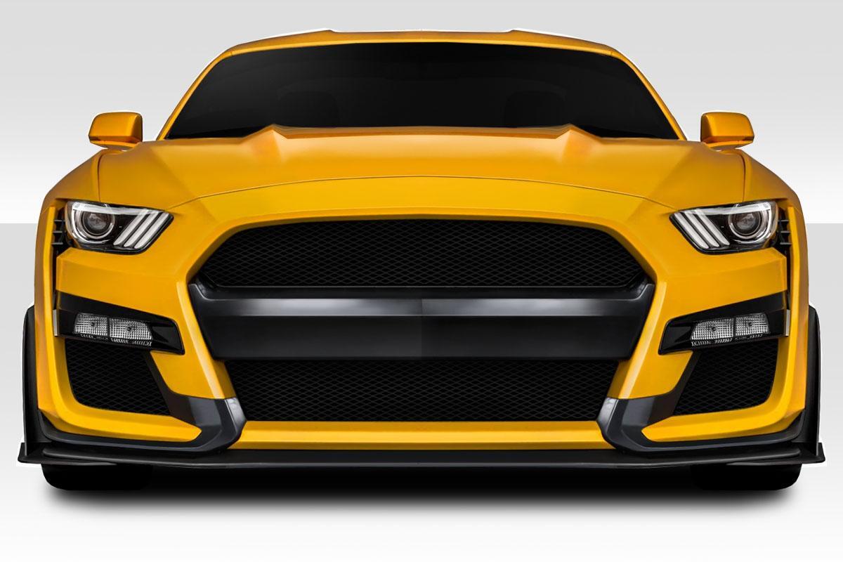 2015-2017 Ford Mustang GT500 Look Front Bumper Cover, Fiberglass - view 1