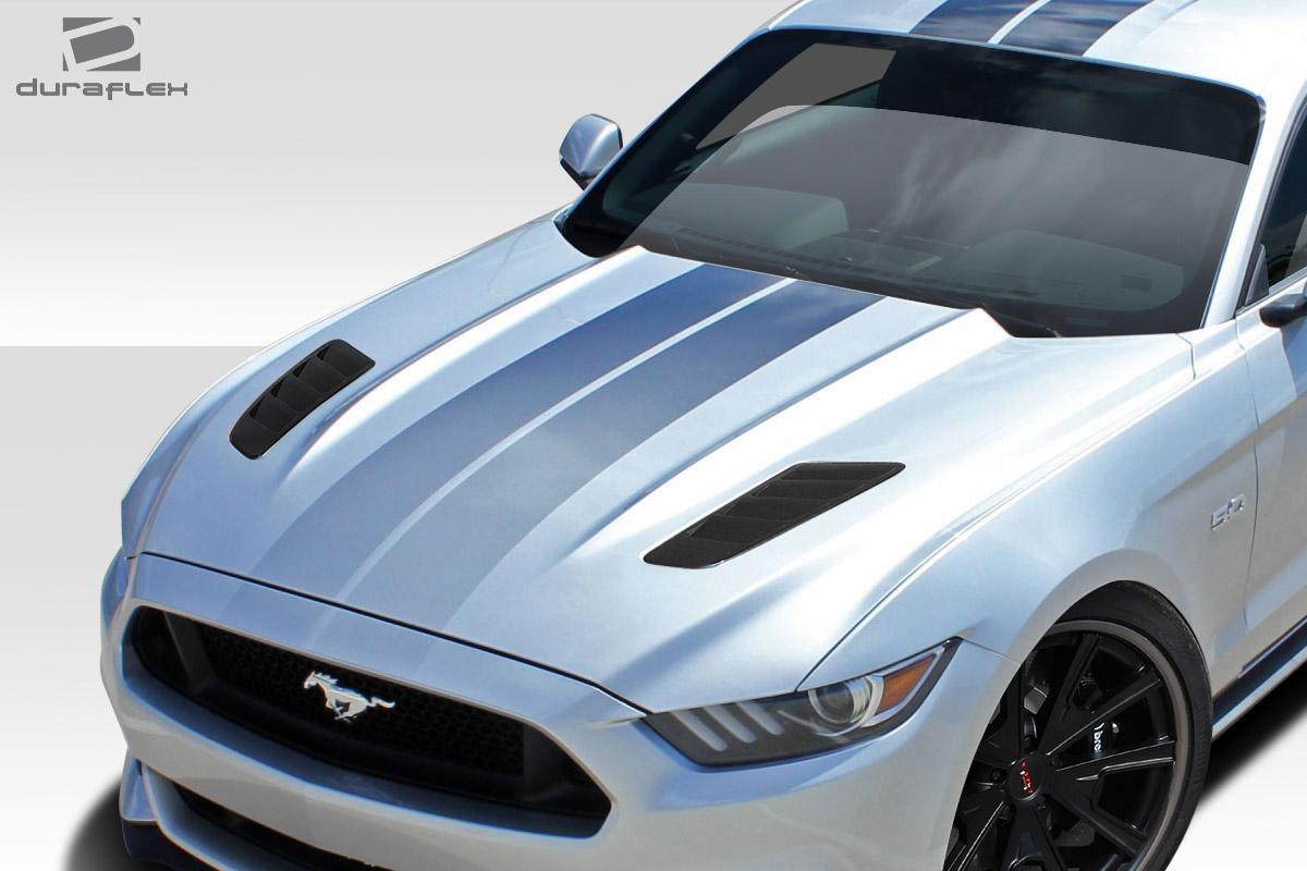 2015-2017 Ford Mustang R-Spec Hood Vents, Fiberglass - view 2