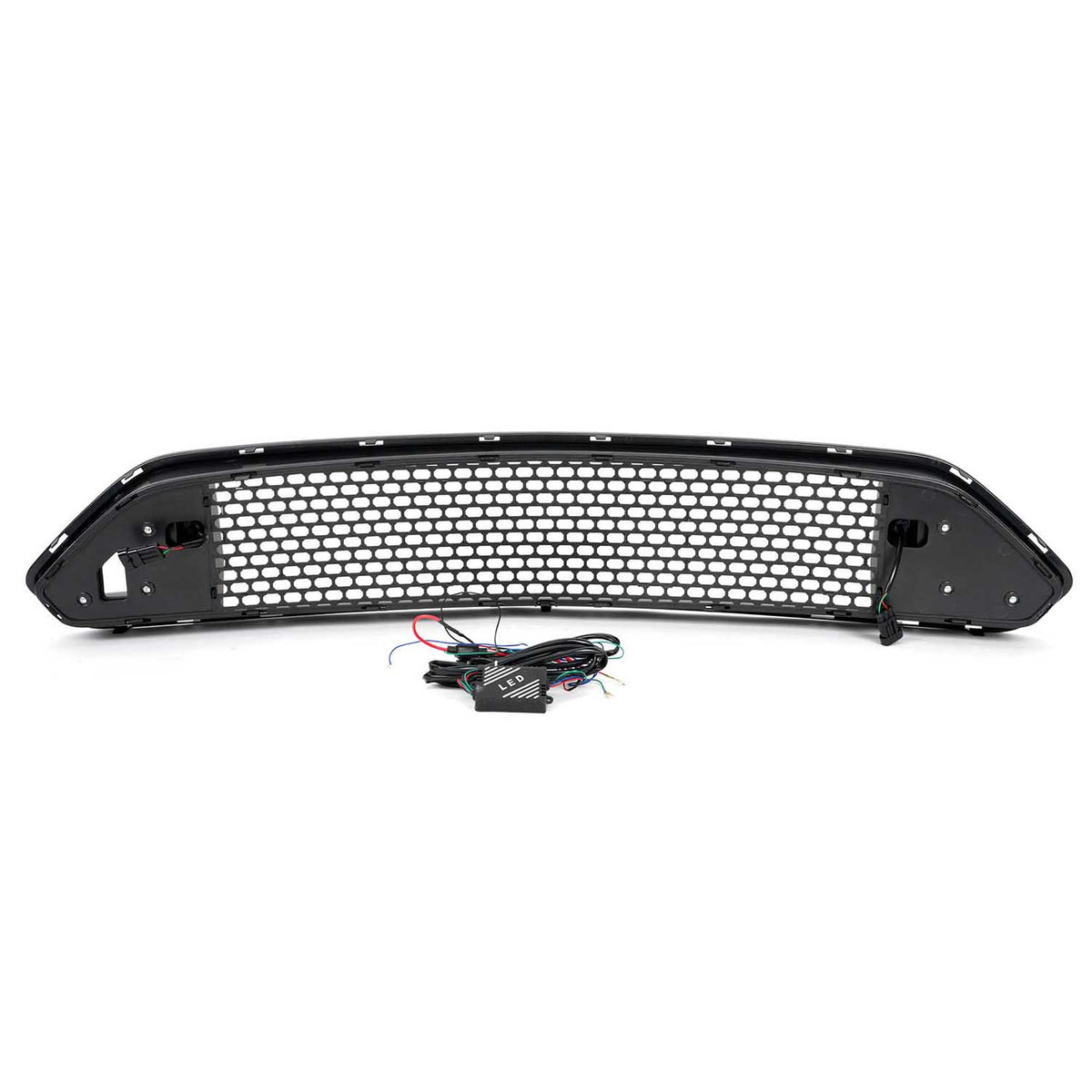2015-2017 Ford Mustang Honeycomb Upper Grille w/ LED Lights - view 5