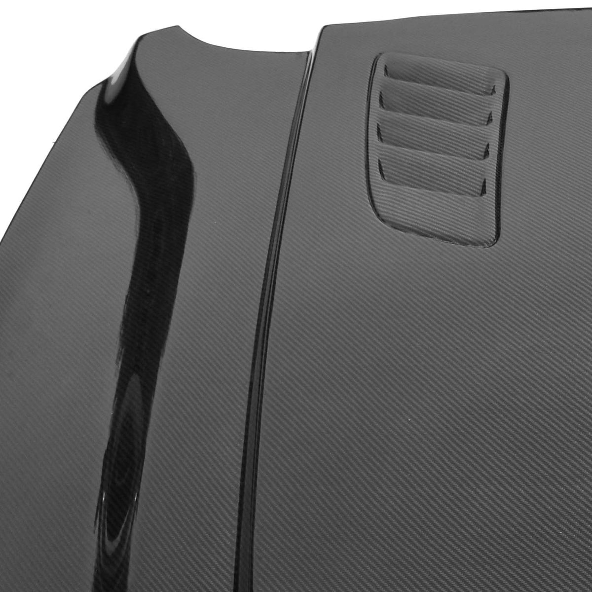 2015-2017 Ford Mustang V3R Style Carbon Fiber Hood - view 2
