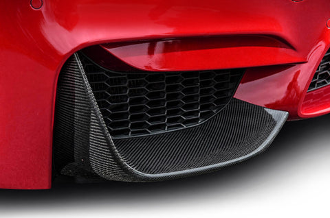 2015-2019 BMW M3 F80 / M4 F82 F83 VZ1 Carbon Fiber Front Bumper Lip Splitters