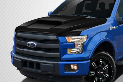 2015-2020 Ford F-150 Grid Hood, Carbon Fiber - view 1