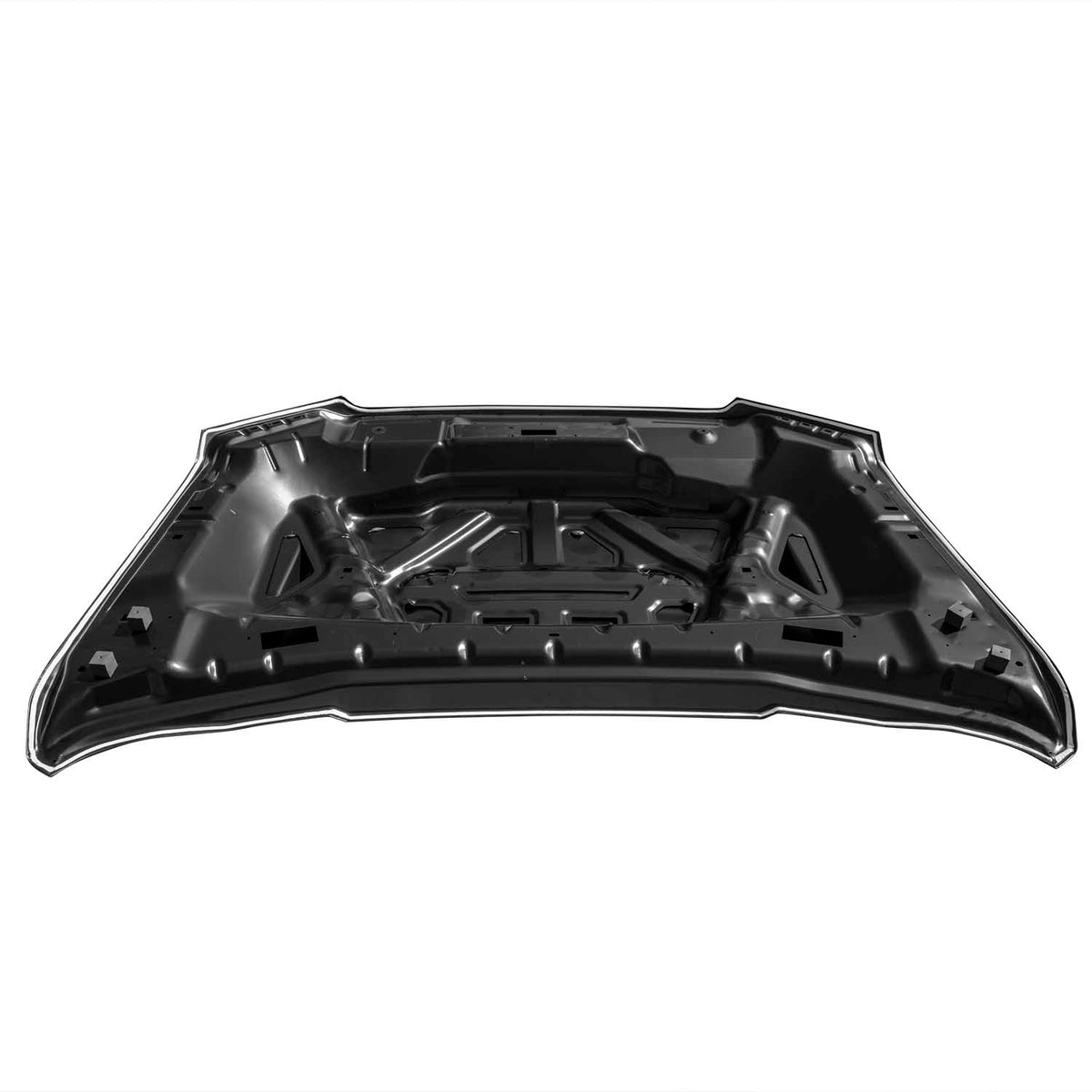 2015-2020 Ford F-150 GT500 Style Steel Hood w/ Air Vent Scoop - view 6