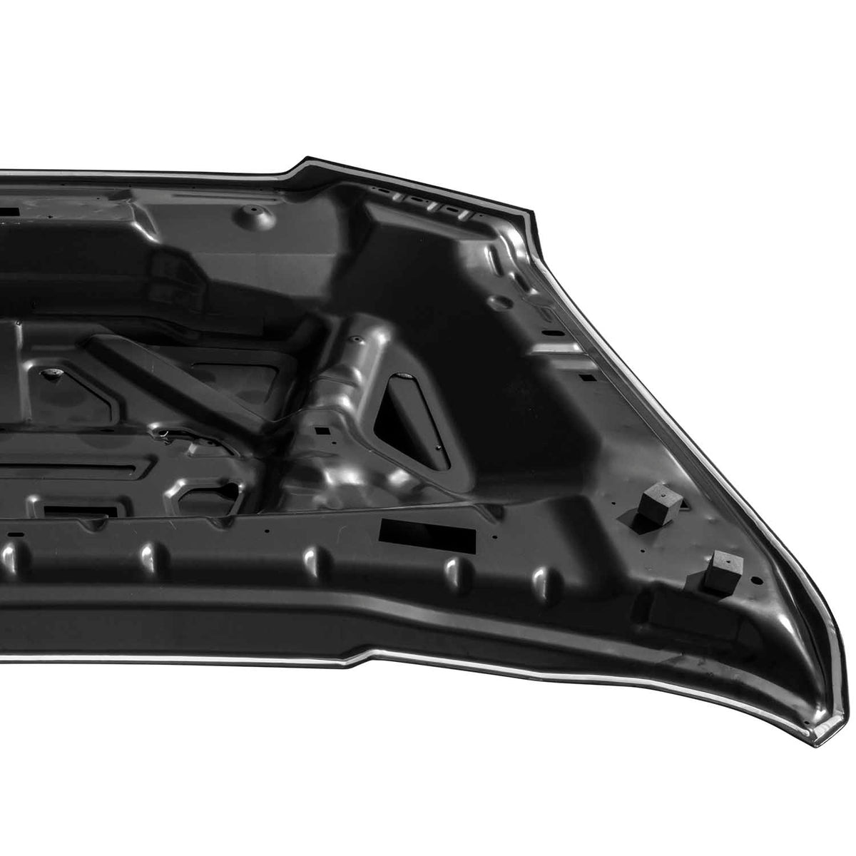 2015-2020 Ford F-150 GT500 Style Steel Hood w/ Air Vent Scoop - view 9