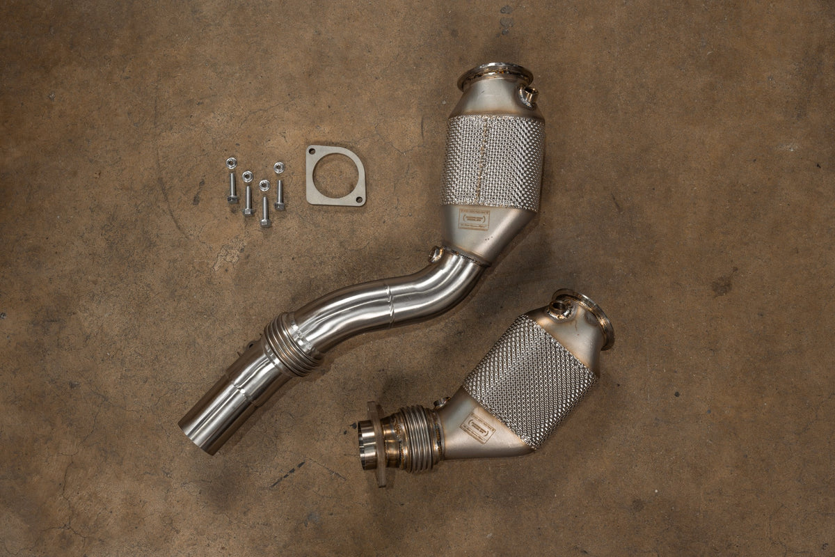 2015-2021 BMW F80/F82/F83/F87C M2C / M3 / M4 400 Cell Catted Downpipes
