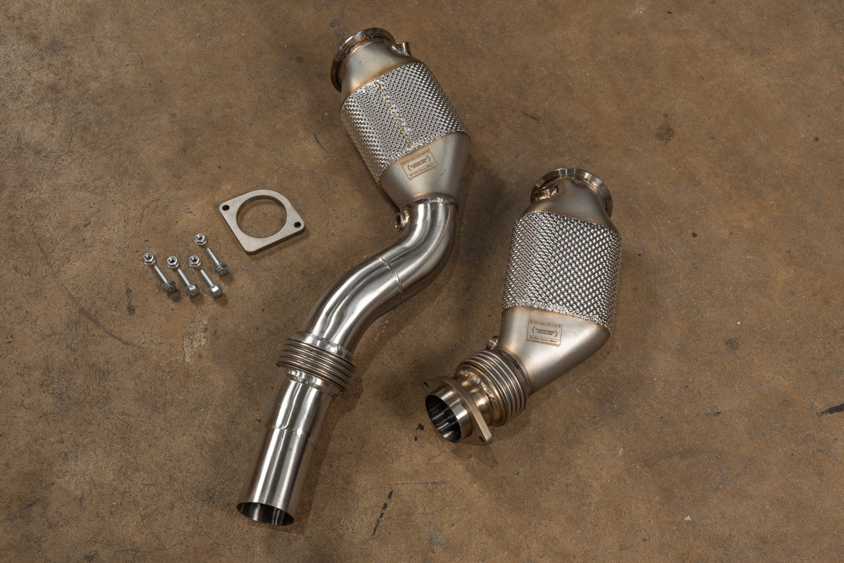 2015-2021 BMW F80/F82/F83/F87C M2C / M3 / M4 400 Cell Catted Downpipes