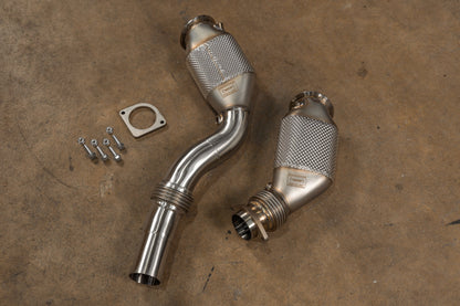 2015-2021 BMW F80/F82/F83/F87C M2C / M3 / M4 400 Cell Catted Downpipes