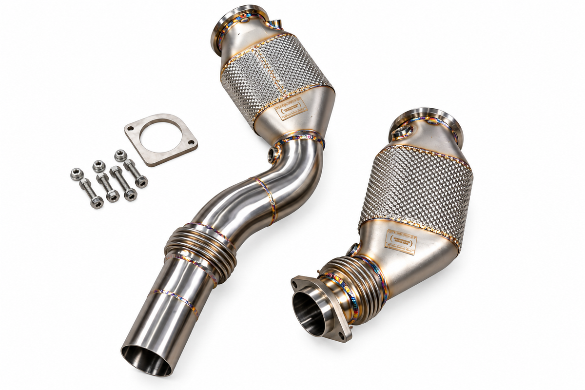 2015-2021 BMW F80/F82/F83/F87C M2C / M3 / M4 400 Cell Catted Downpipes