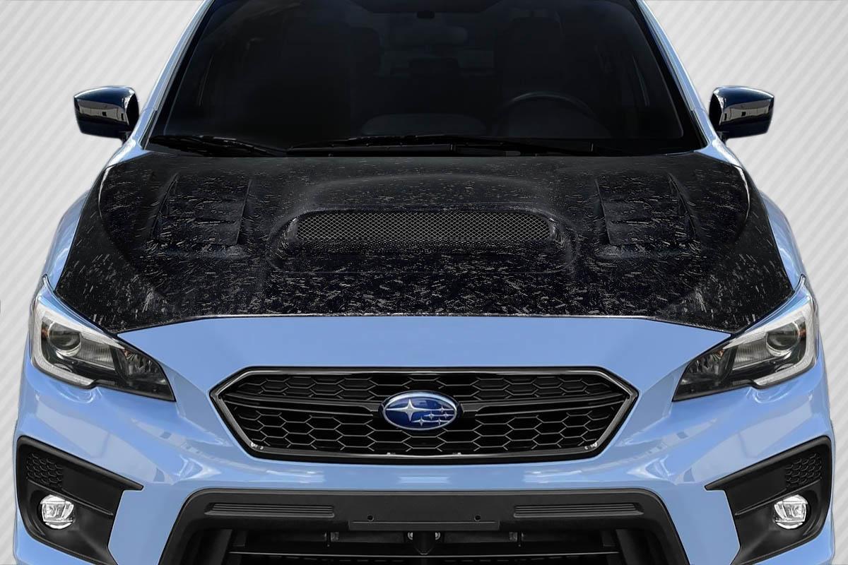 2015-2021 Subaru WRX AeroForge C-1 Hood, Carbon Fiber - view 1