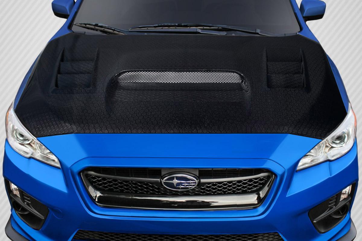 2015-2021 Subaru WRX Geo6ix C-1 Hood, Carbon Fiber - view 1