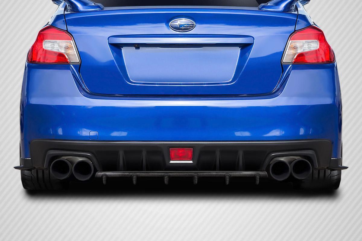 2015-2021 Subaru WRX STI C Speed Style Rear Diffuser, Carbon Fiber - view 1