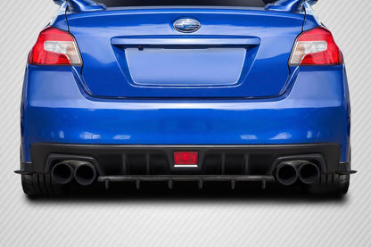 2015-2021 Subaru WRX STI C Speed Style Rear Diffuser, Carbon Fiber - view 1