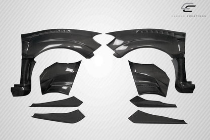 2015-2021 Subaru WRX STI VRS Wide Body Front Fenders, Carbon Fiber - view 2