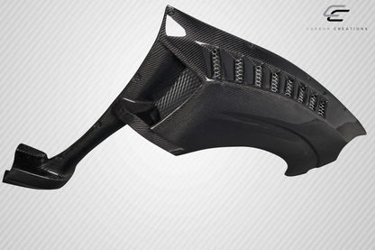 2015-2021 Subaru WRX STI VRS Wide Body Front Fenders, Carbon Fiber - view 5