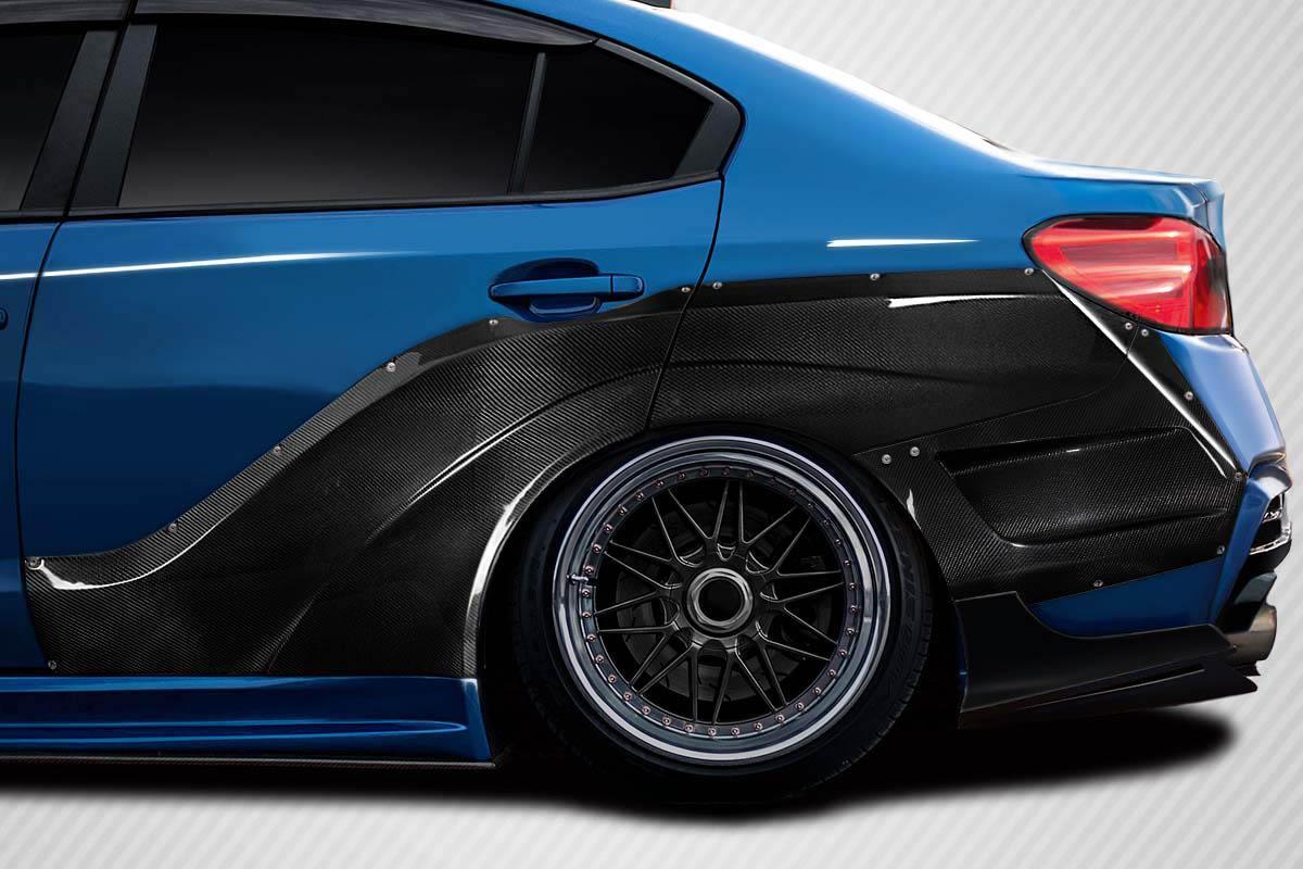 2015-2021 Subaru WRX STI VRS Wide Body Rear Fender Flares, Fiberglass - view 1