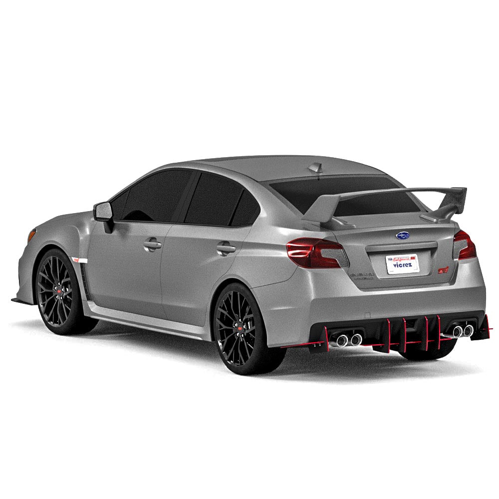 2015-2021 Subaru WRX / STI Genali VR2 Rear Diffuser - view 2